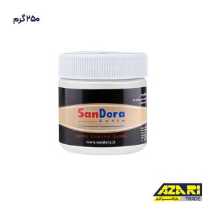 رنگ تزئینی سفید صدفی اکریلیک ساندورا کد 123 ربعی(250گرم)