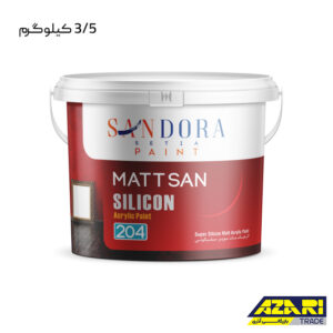 رنگ مات سان اکریلیک ساندورا کد 204 گالن