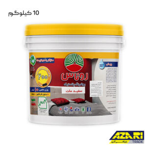 رنگ تمام پلاستیک سفید روناس کد 200 دبه